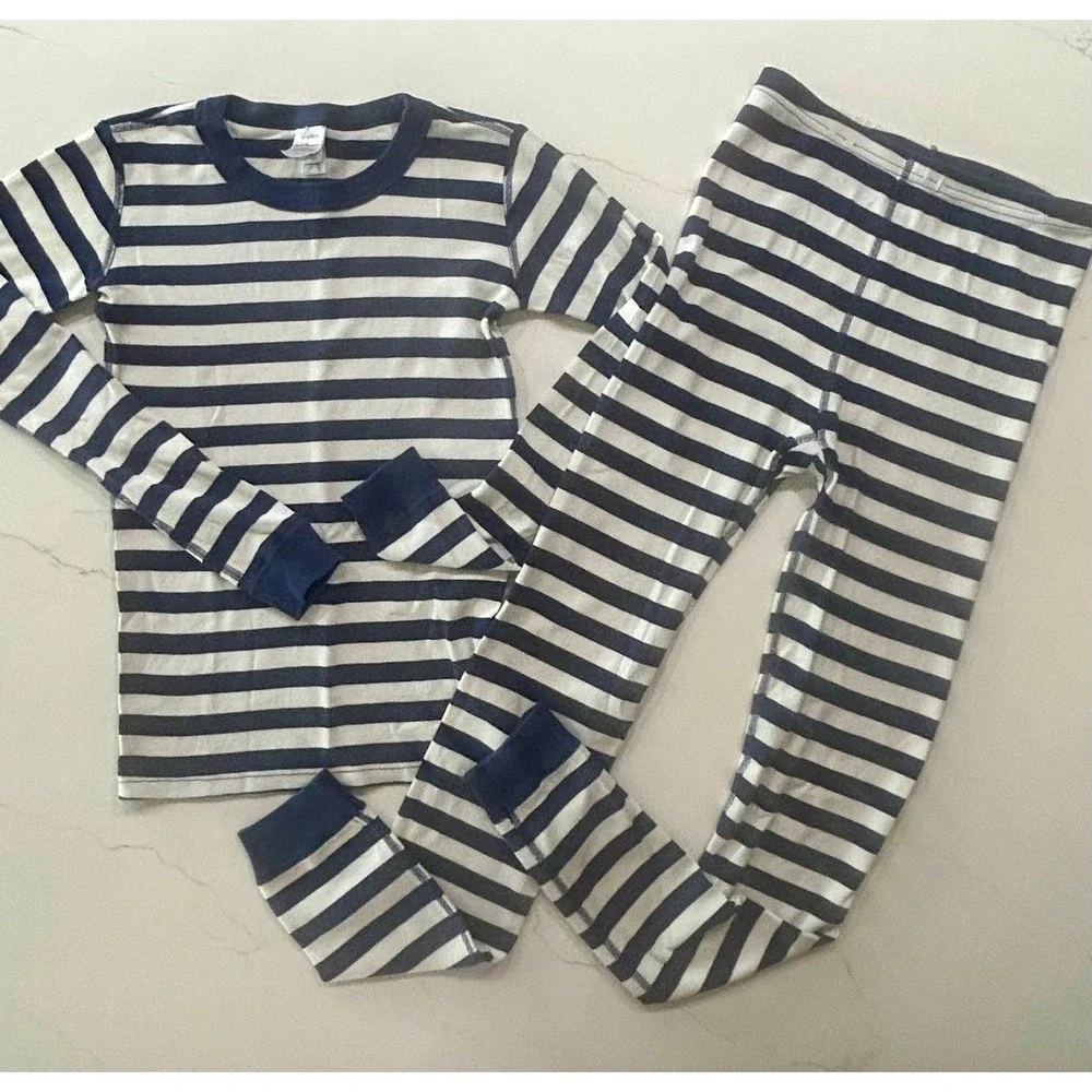 Hanna Andersson Youth Striped Pajama Set Bundle - 2 Pairs Size 14